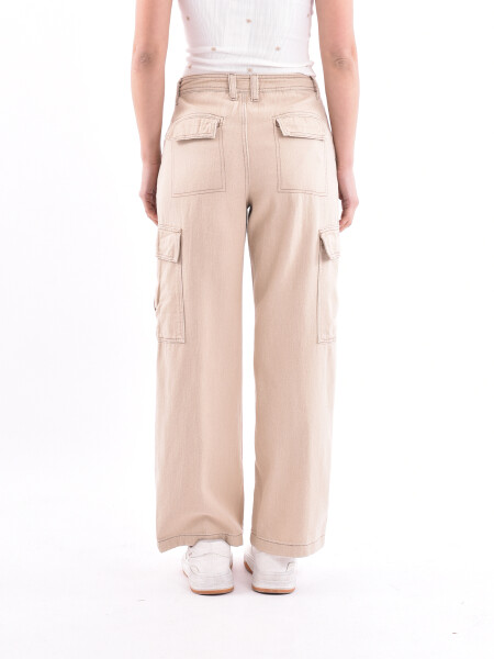 PANTALON CARGO CATALINA BEIGE CLARO