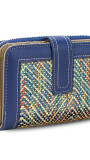BILLETERA AGNES ZIGZAG MULTICOLOR AZUL