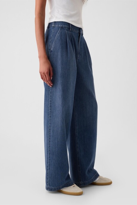 Jean 365 Trouser Tiro Alto Mujer Medium Indigo 15