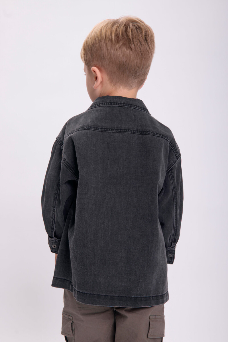 Camisa jean Gris Oscuro