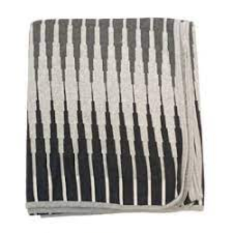 Manta de Algodon 1.25mx1.50m Loly - Gris/ Negro Manta de Algodon 1.25mx1.50m Loly - Gris/ Negro