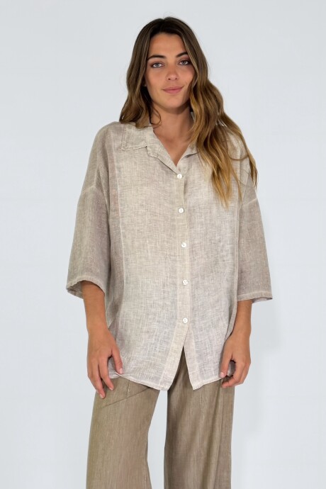 CAMISA VERNAZZA Tostado