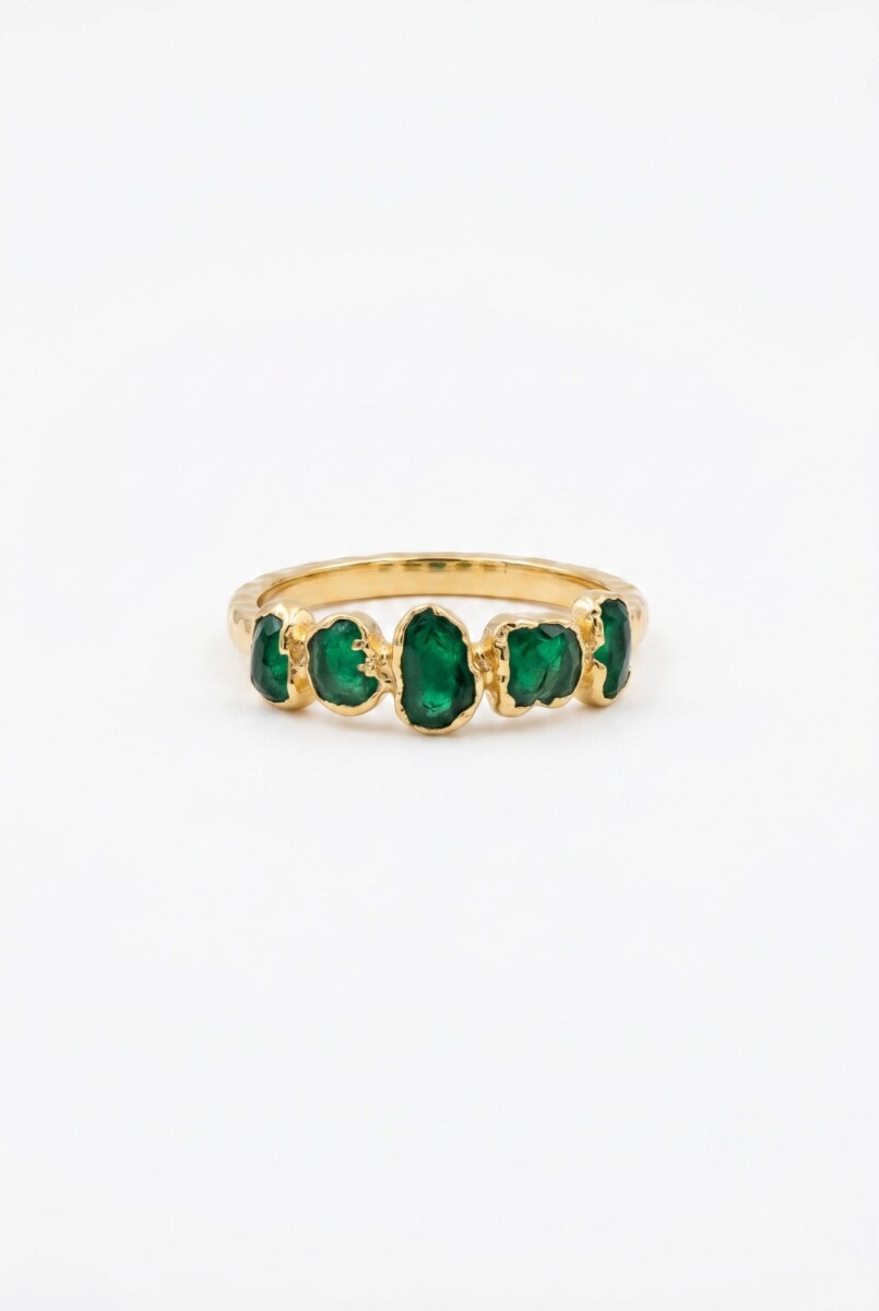 Anillo texture queen - dorado 