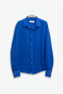 100% LINEN LONG SLEEVE SHIRT Blue