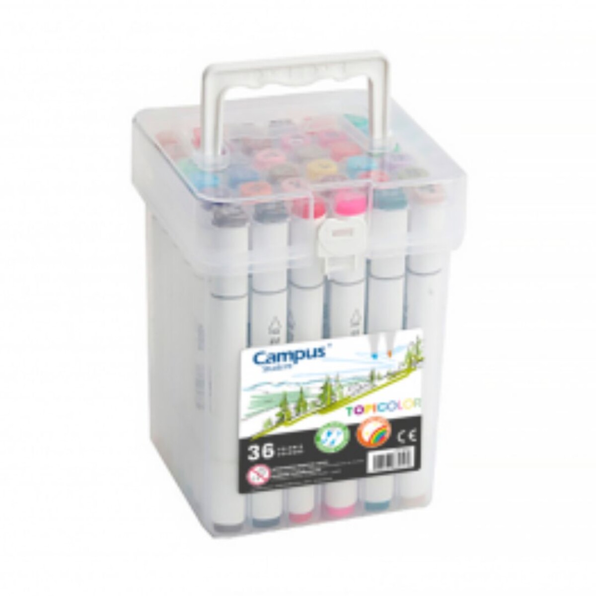 Marcadores Doble Punta X36 Campus E/Caja - N/a 
