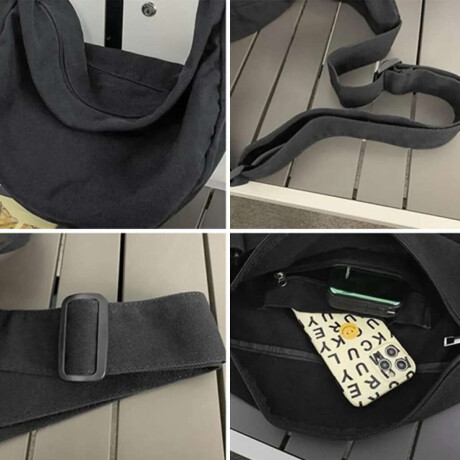 Bolso Bandolera Cruzado – Liviano y Cómodo Negro