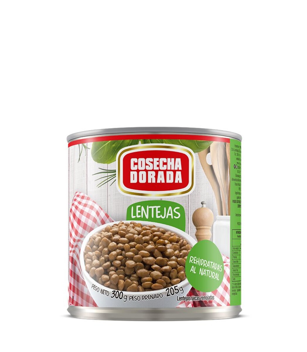 LENTEJAS LATA 400<br /> GR COSECHA DORADA 
