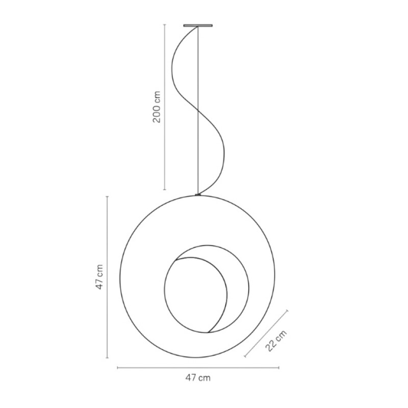 COLGANTE LUA E27 BLANCO CON CABLE TRANSP D58CM COLGANTE LUA E27 BLANCO CON CABLE TRANSP D58CM