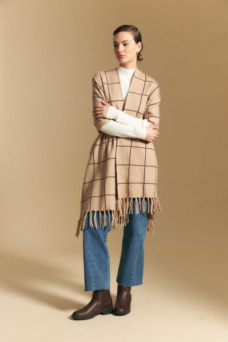 PONCHO ANTIGONA Beige