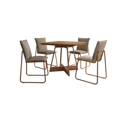 Juego de Comedor Atria Cuadrada 4 Sillas Juego de Comedor Atria Cuadrada 4 Sillas