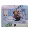 Colcha Infantil Frozen 1 Plaza 100% Microfibra Rosa/Celeste