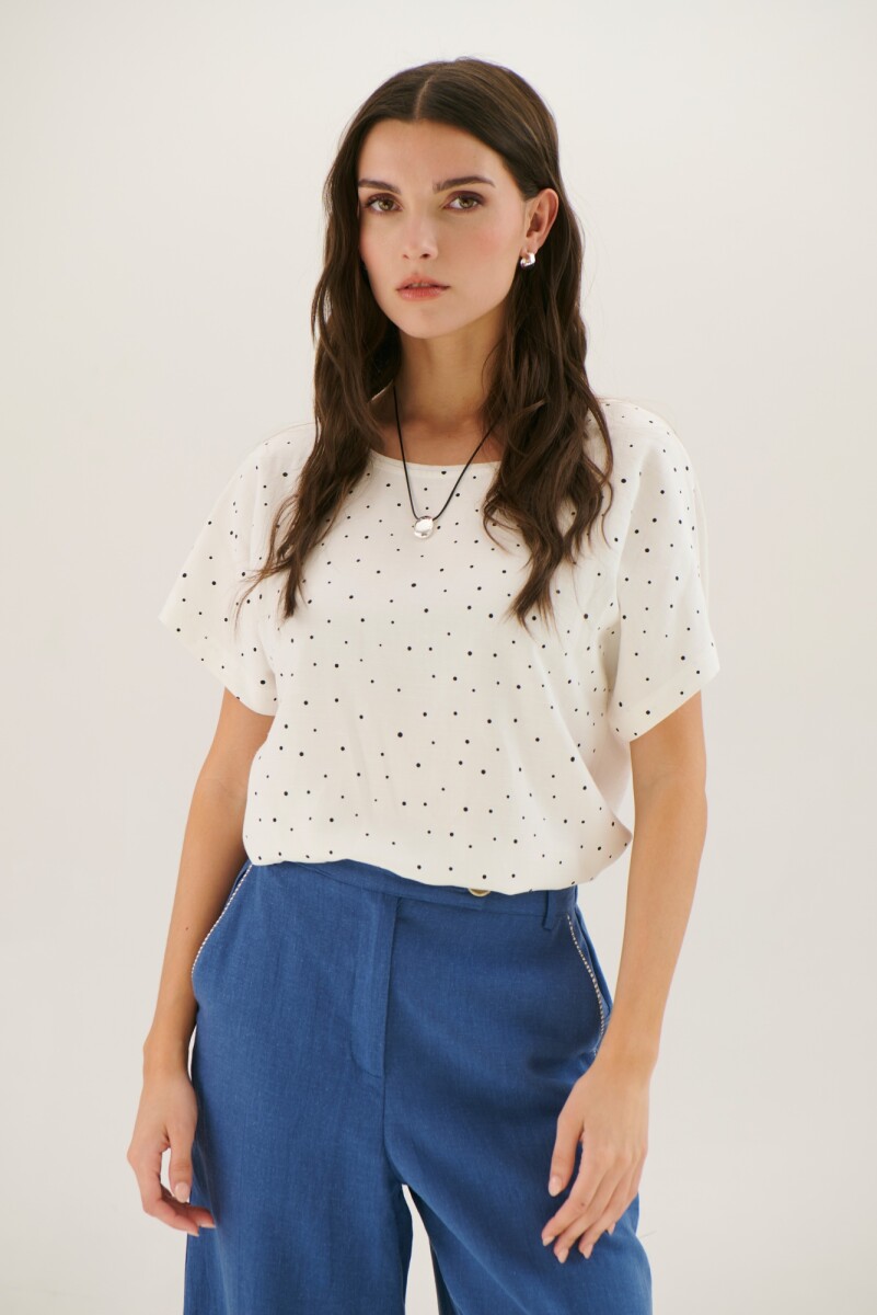 BLUSA DOT - BLANCO 