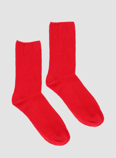 Medias 3/4 tejido soft Rojo