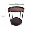 Mesa auxiliar con bandeja doble MILO Mesa auxiliar con bandeja doble MILO