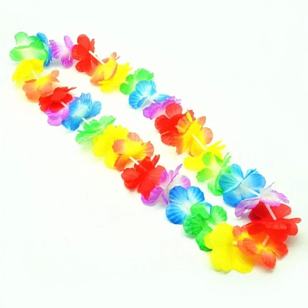 Collar Hawaiano Con Luz Multicolor 