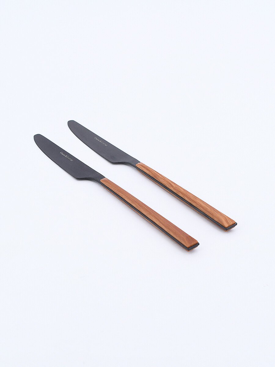 SET X 2 CUCHILLOS - NEGRO 