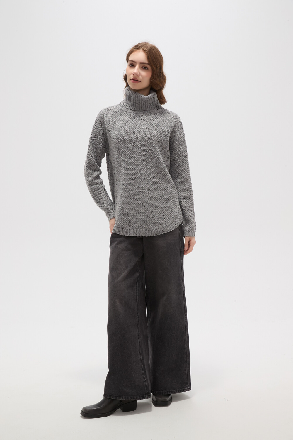 Polera Arsiega Gris Melange Medio