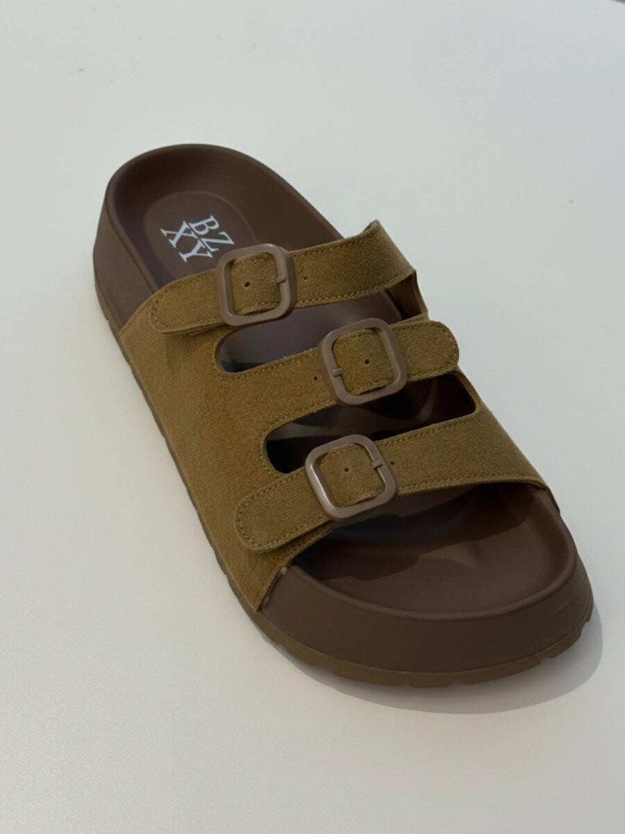 SANDALIA TIRAS - CAMEL 