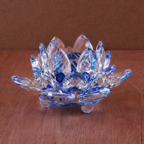 Flor De Loto Mediana Azul