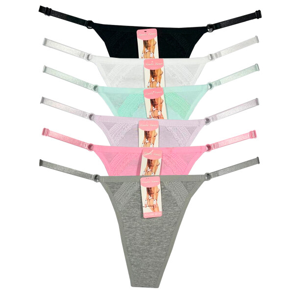 Tanga Colaless Ajustable De Algodón Colores Surtidos