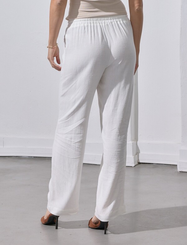 Pantalon Lino BLANCO