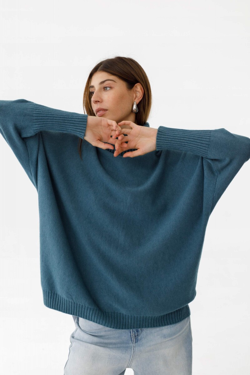 Sweater Azul - Azul Piedra 