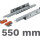 Guía oculta Tandem con cierre suave 560H 550