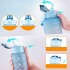 Set X2 Botella De Agua Deportiva 2L + 800 ML MotivacionaL Color Variante Rosa