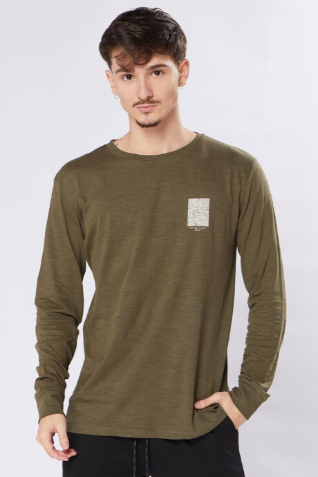 T-SHIRT ML RICKY RUSTY Militar