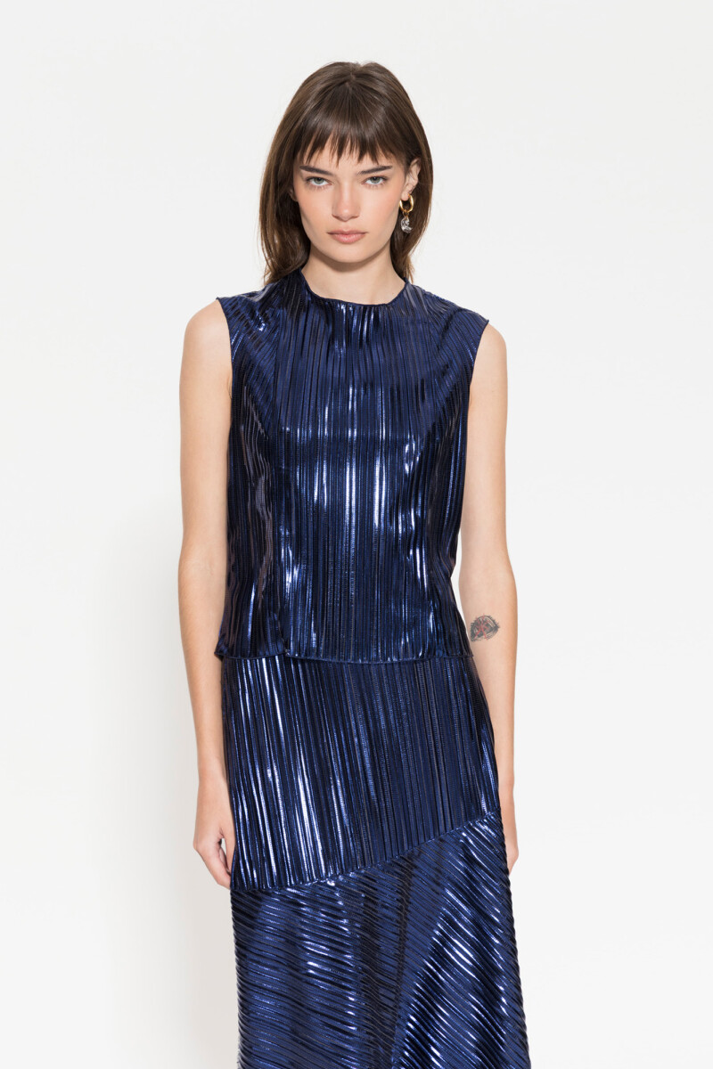 TOP METALLIC Azul Marino