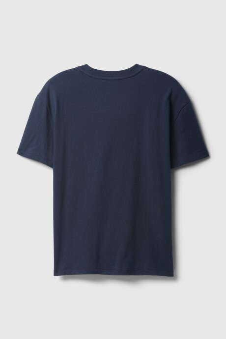 Remera Básico Con Bolsillo Niño Tapestry Navy
