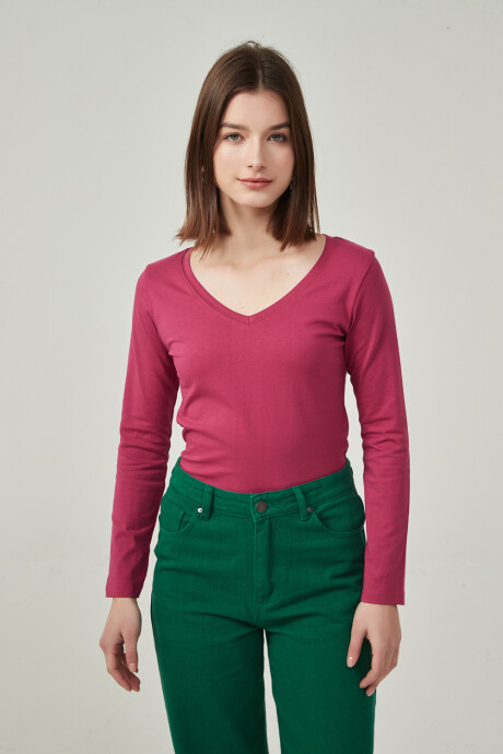 Remera Sidrale Bordeaux Claro