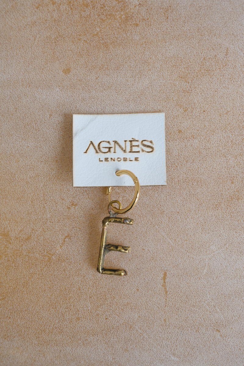 Spelling Earrings Bronce - E