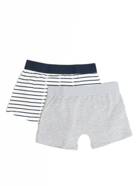 Pack x2 boxer Estampado Y Gris Melange