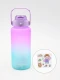 BOTELLA HIDRATACION CON STICKERS VIOLETA