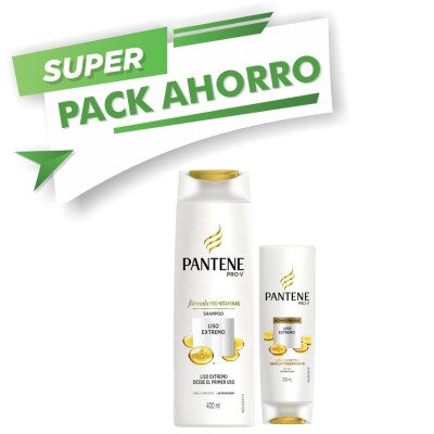 Shampoo Pantene Liso Extremo Pack Ahorro 400ML + AC 200ML