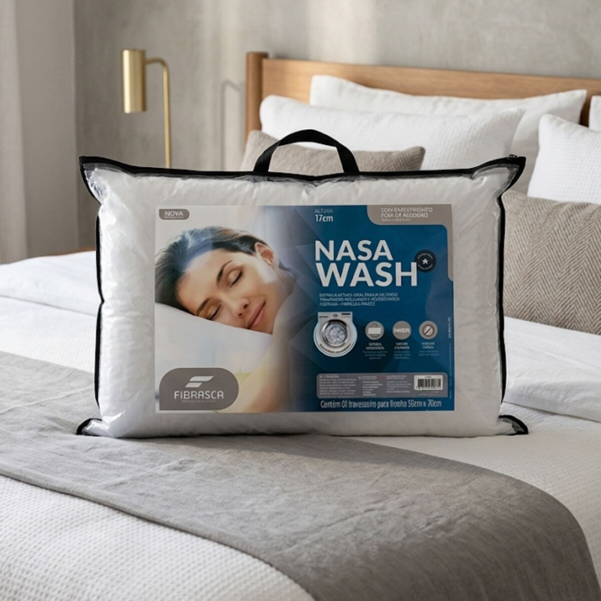 Almohada altura regulable Nasa Wash 
