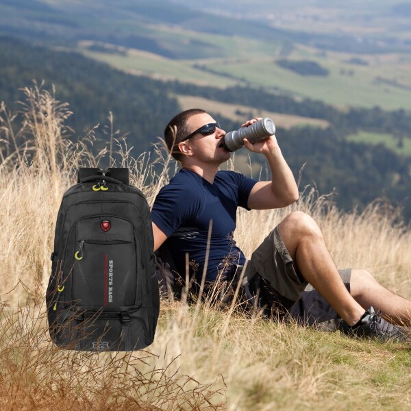 Mochila Urbana Deportiva Clemur 50 Lts Senderismo Camping Escolar Color Negro Diseño De La Tela Lisa Clemur Mochila Urbana Deportiva Clemur 50 Lts Senderismo Camping Escolar Color Negro Diseño De La Tela Lisa Clemur