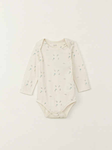 Body manga larga Beige