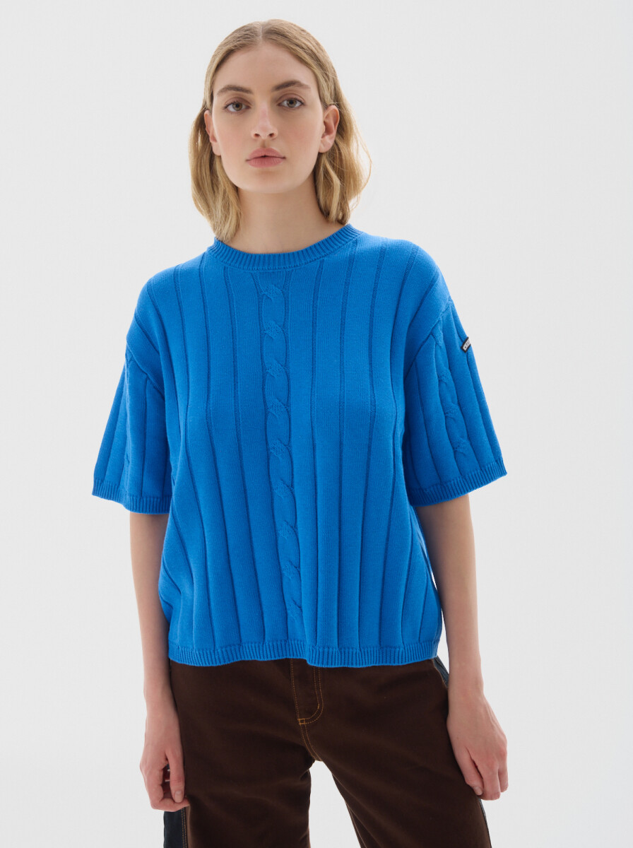 Knit T-shirt Jody - Azul 