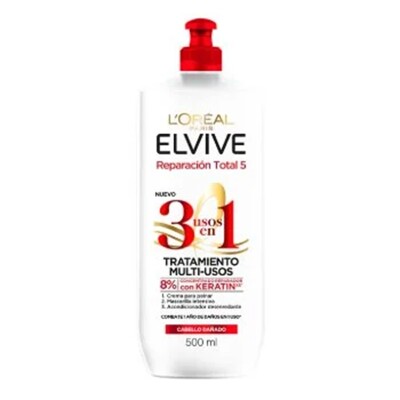 Crema De Peinar Elvive Rearación Total 5 3 En 1 500 Ml. Crema De Peinar Elvive Rearación Total 5 3 En 1 500 Ml.