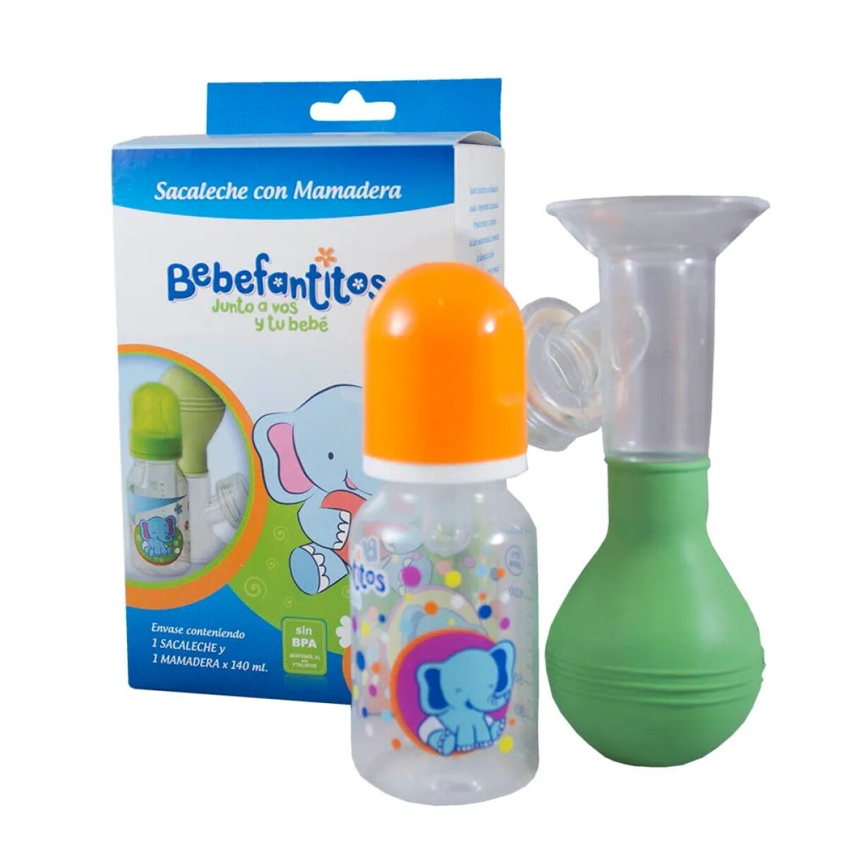 Sacaleche con mamadera 