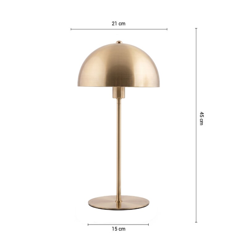 ARTEFACTO DECORATIVO DE MESA MUSHROOM Luminaria De Mesa Mushroom Bronce