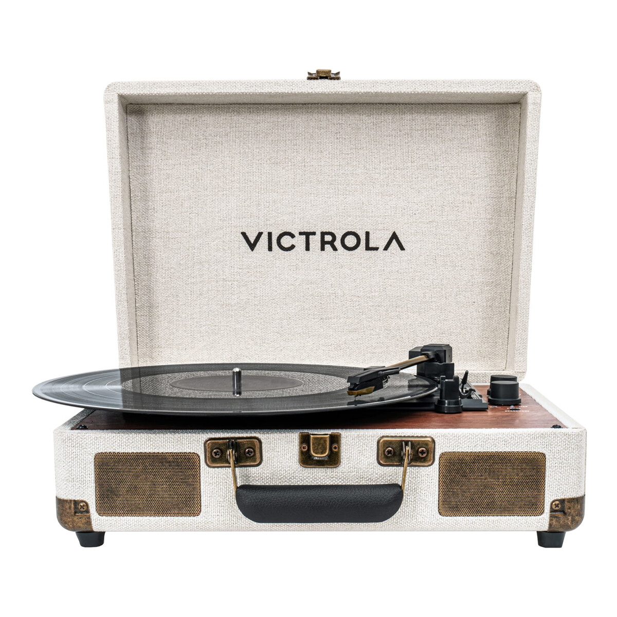 Tocadiscos Victrola Modelo Venture Suitcase VSC-680SB Blanco 