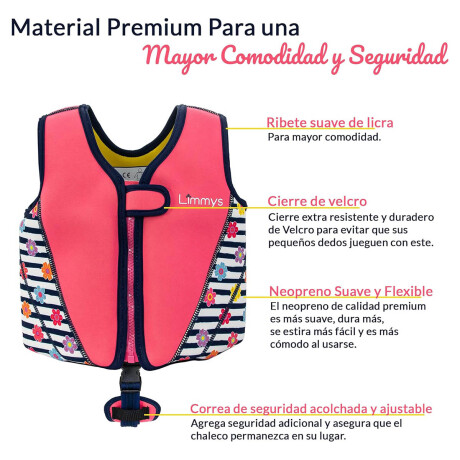 Chaleco Salvavidas Natación Neopreno Premium Niños Pis006001-m