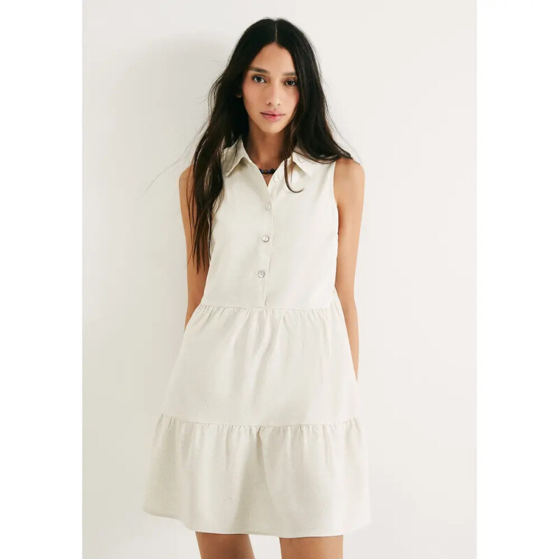 VESTIDO SM FEM OFF WHITE