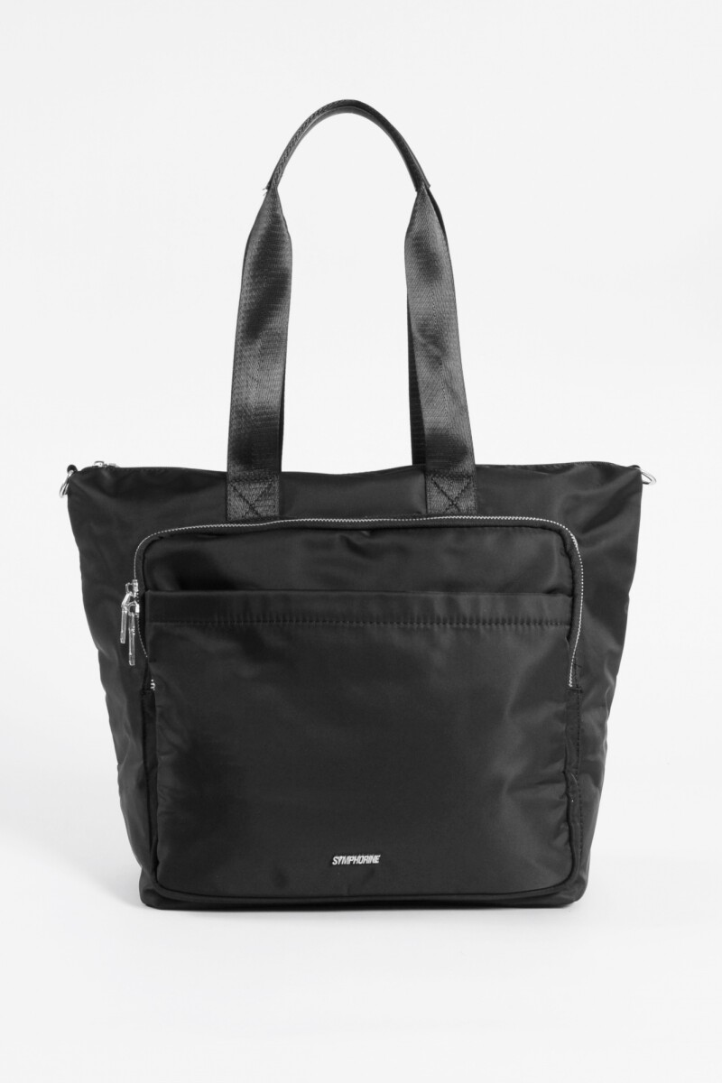 Bolso con múltiples bolsillos negro