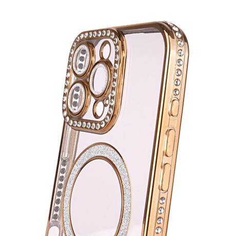 Protector strass Iphone 15 dorado V01