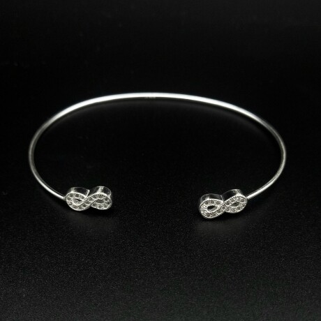 Esclava de plata 925 con circonias, INFINITO. Esclava de plata 925 con circonias, INFINITO.
