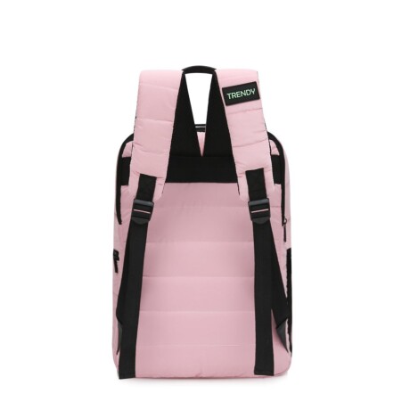 Mochila Trendy con Porta notebook y bolsillo de termo Fucsia